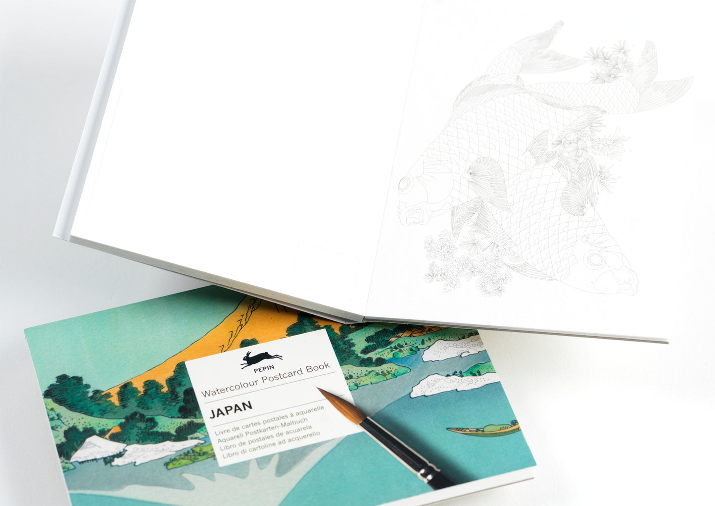 Japan, Wasserfarben Postkarten Buch