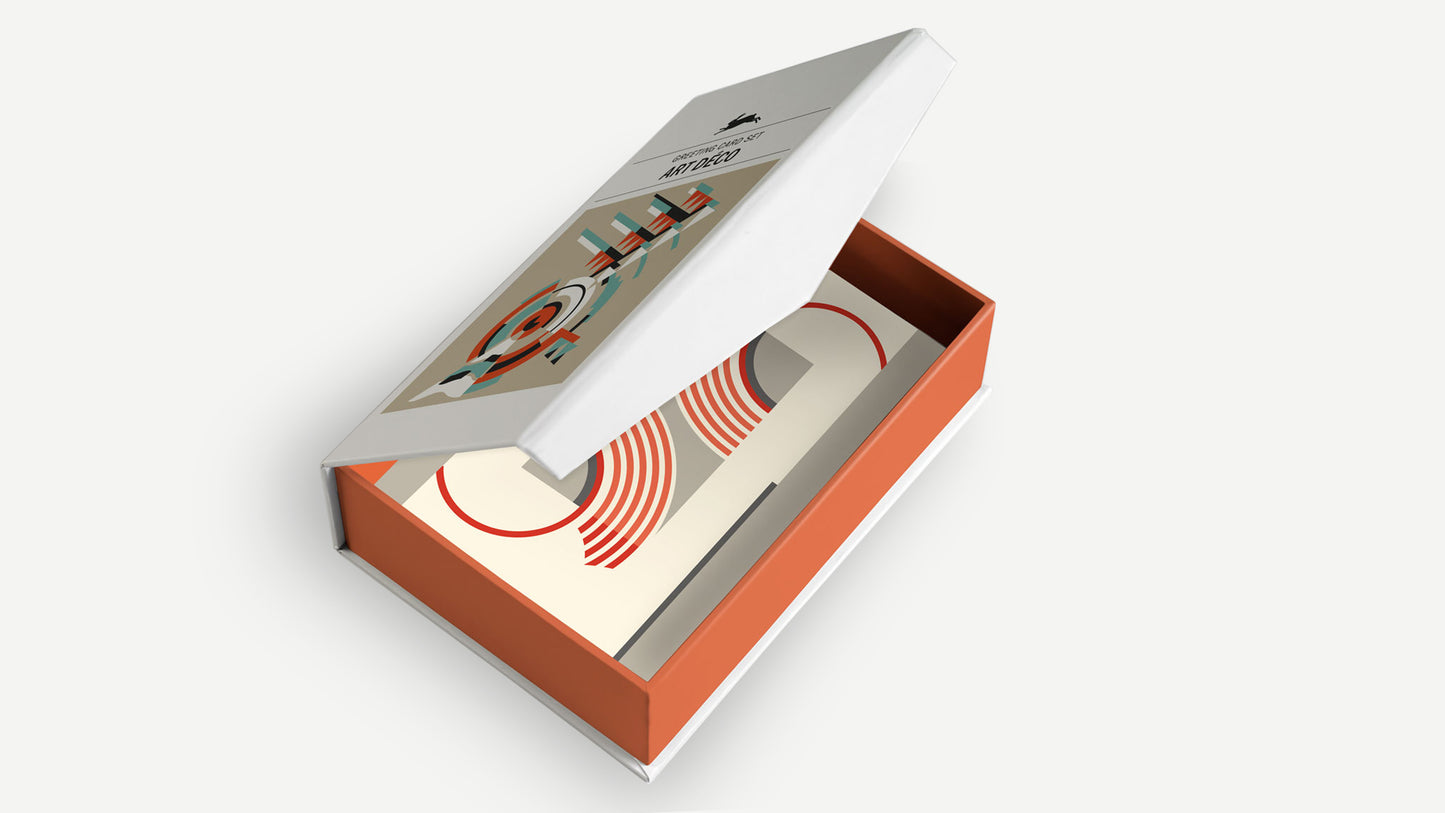 Art Deco, Karten Geschenk Set