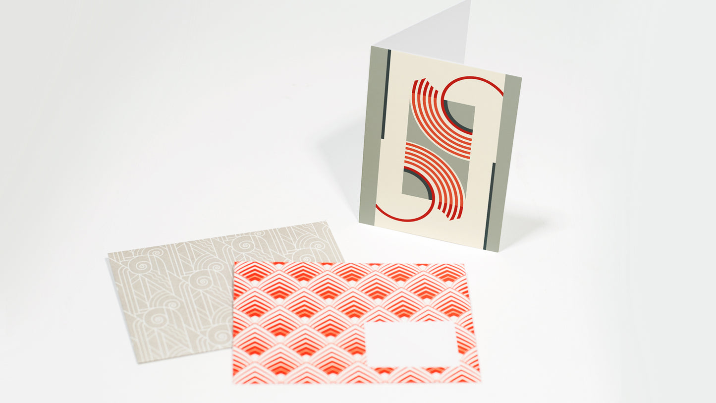 Art Deco, Karten Geschenk Set