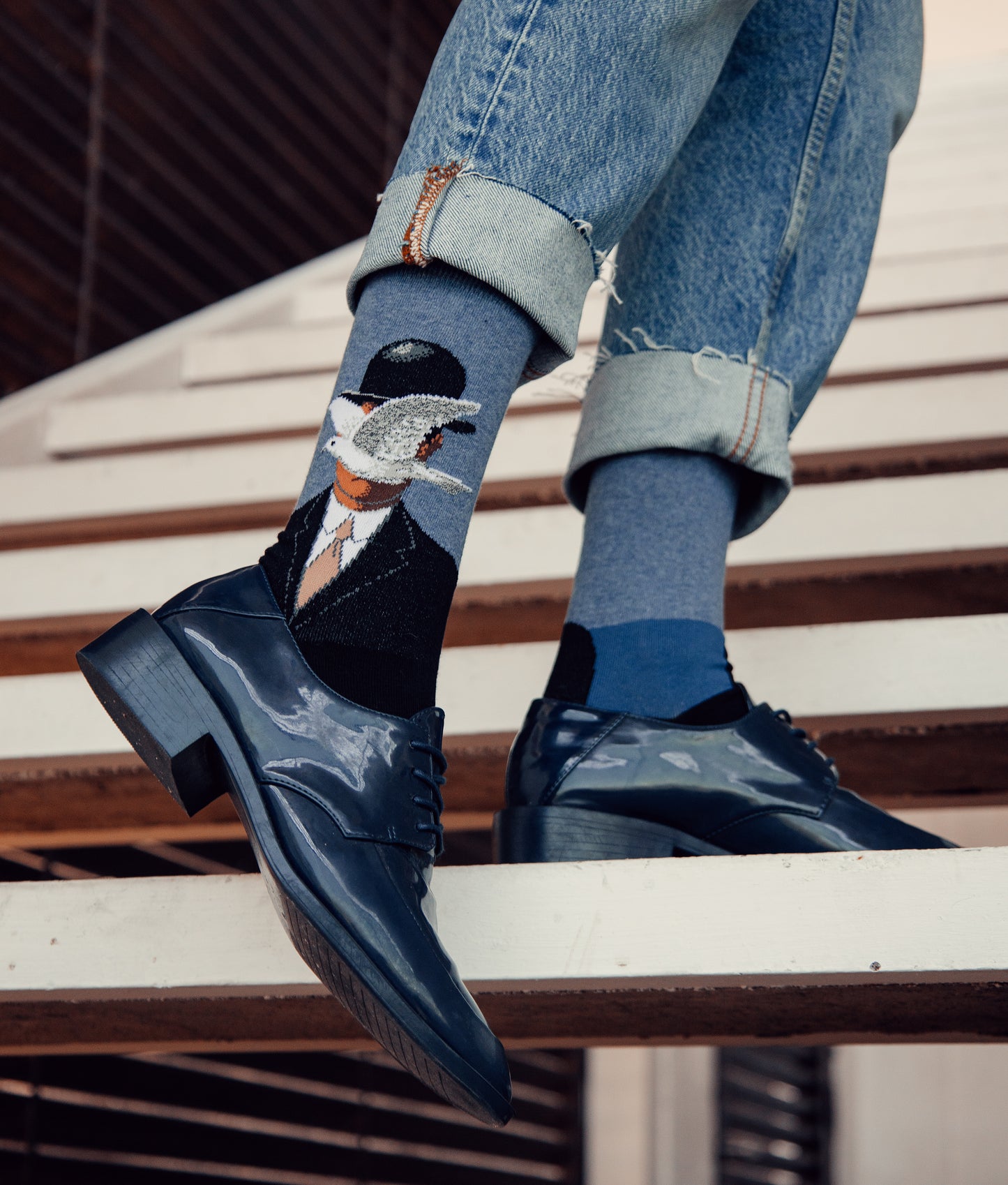 René Magritte, Socken Der Mann mit der Melone