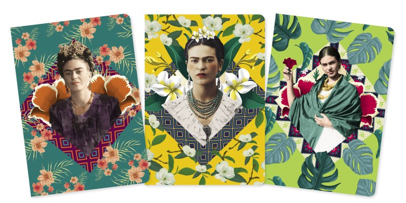 Frida Kahlo, Set mit 3 Notizheften A5