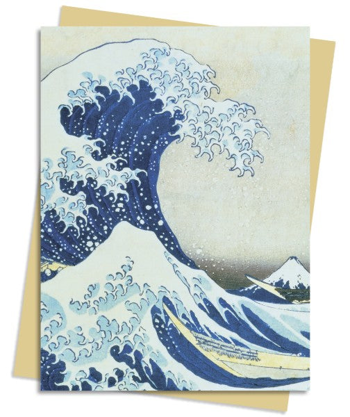 Katsushika Hokusai, Grusskarte, Great Wave