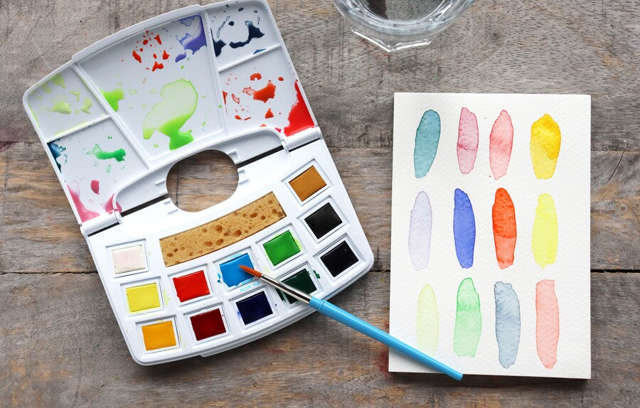 Vincent van Gogh, Aquarell Set, Blumen