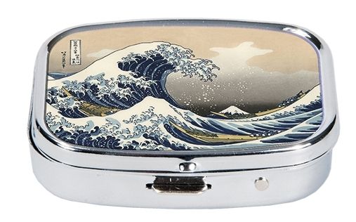 Katsushika Hokusai, Pillendose, The great Wave