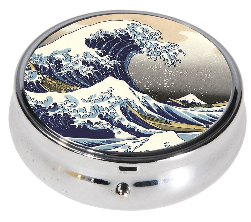 Katsushika Hokusai, Pillendose rund, Die grosse Welle