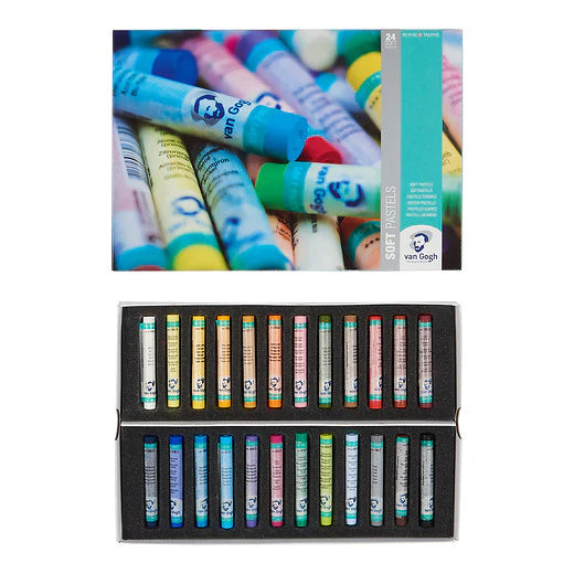 Van Gogh, Set mit weichen Pastellkreiden, 24 Farben