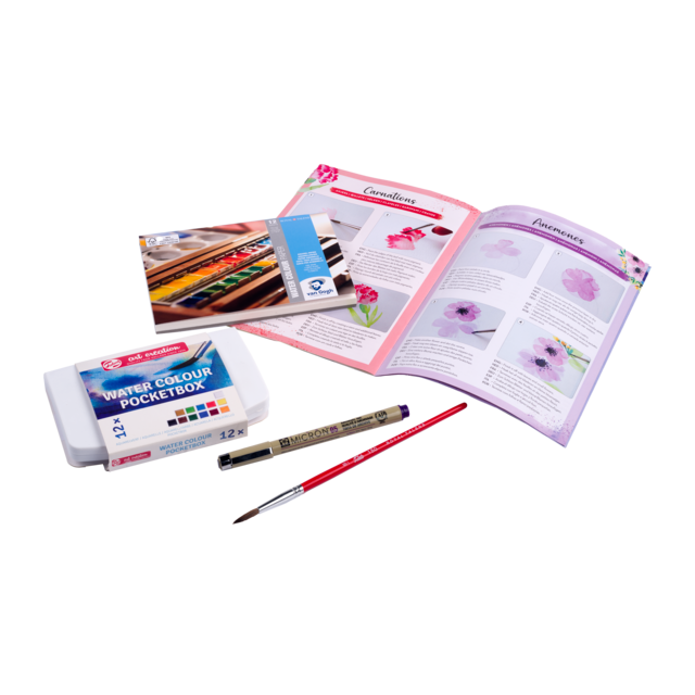 Vincent van Gogh, Aquarell Set, Blumen