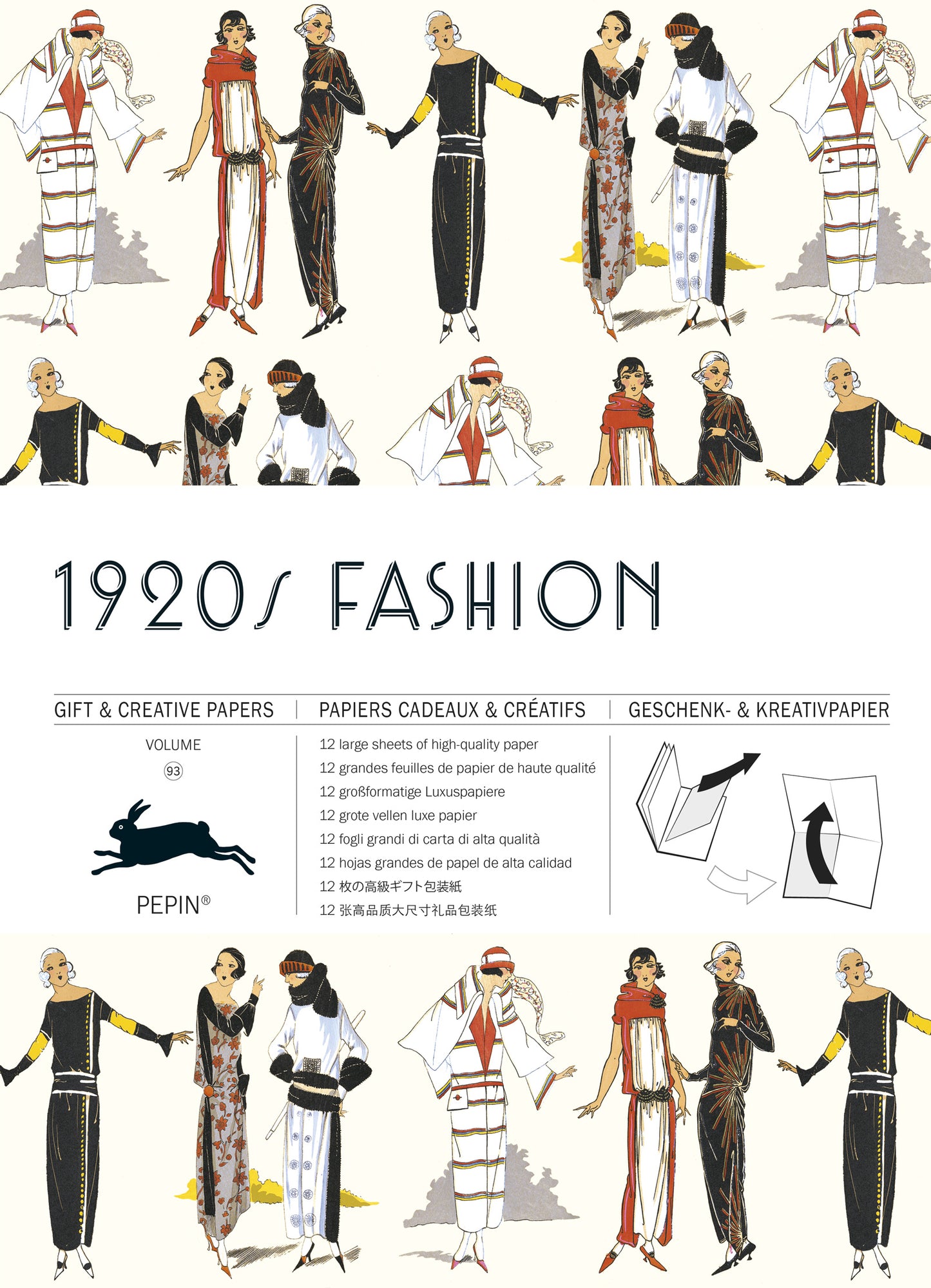 1920er Fashion, Geschenk und Kreativ Papierbuch