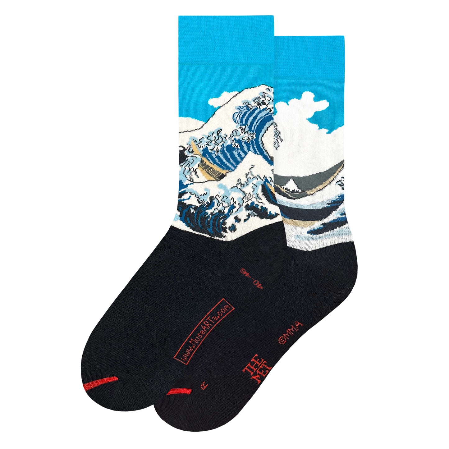 Katsushika Hokusai, Socken Great Wave Blue License