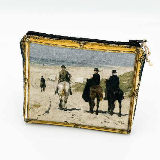 enkelt Necessaire Impressionismus Reiter am Strand