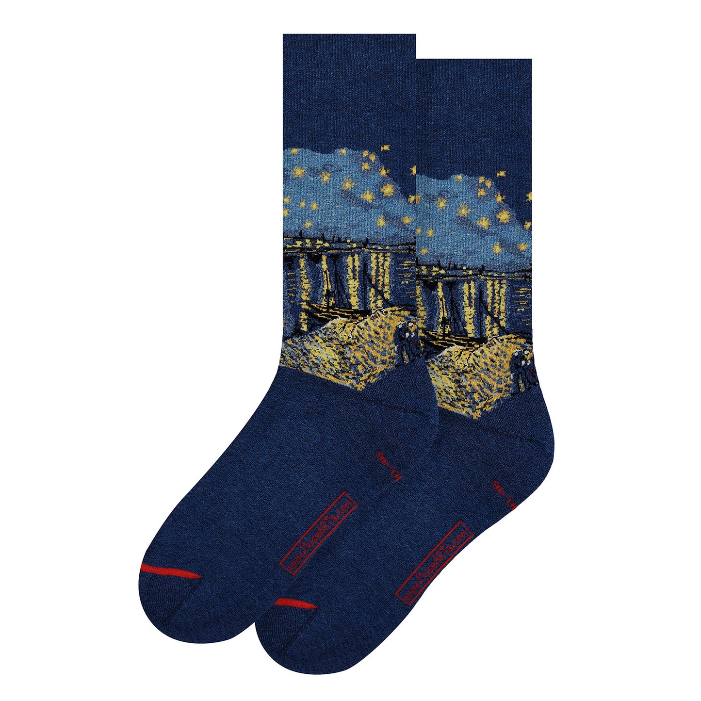 Vincent van Gogh, Socken, Sternennacht über der Rhone