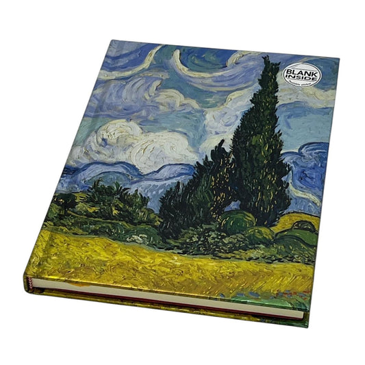 Vincent van Gogh, Notizbuch A5, Weizenfeld mit Zypressen