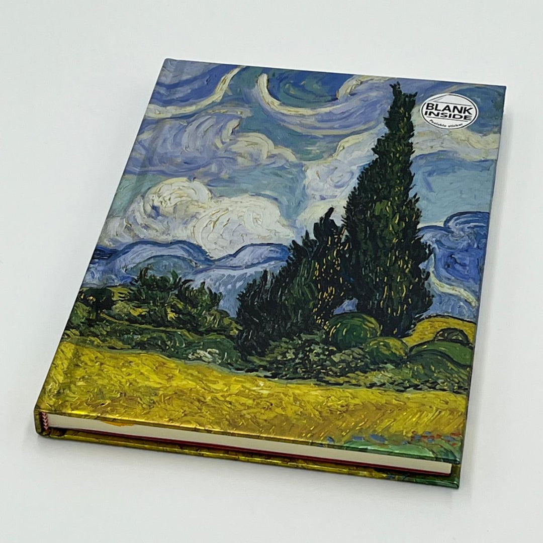 Vincent van Gogh, Notizbuch A5, Weizenfeld mit Zypressen