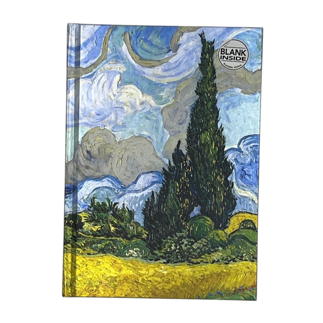 Vincent van Gogh, Notizbuch A5, Weizenfeld mit Zypressen