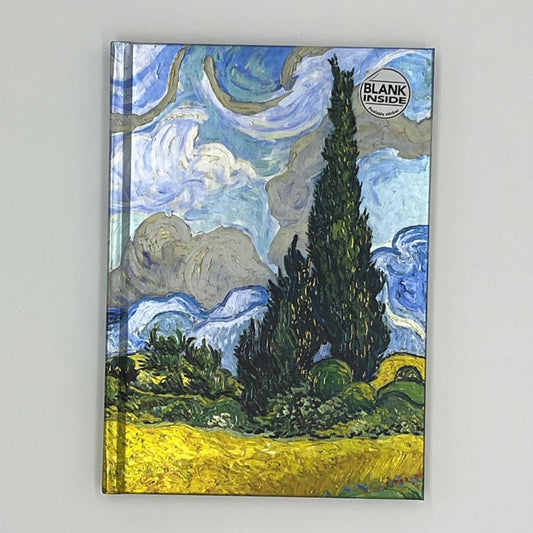 Vincent van Gogh, Notizbuch A5, Weizenfeld mit Zypressen