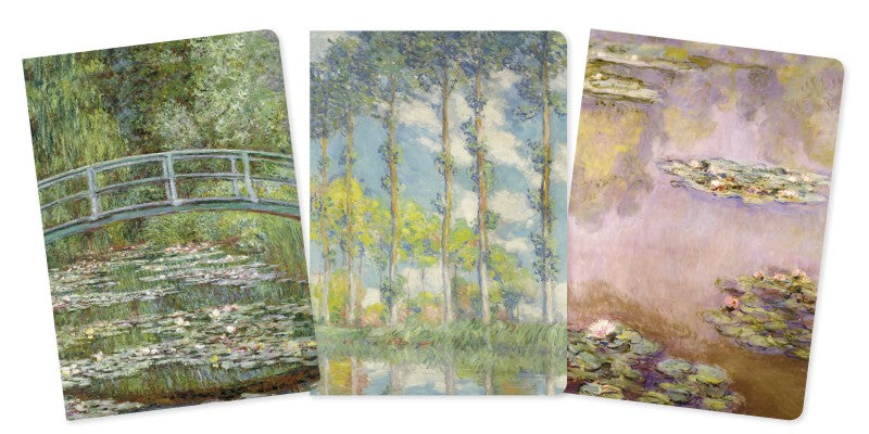 Claude Monet, Set mit 3 Notizheften A5