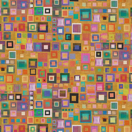 Cubic Colourful Art, Stoff in Baumwolle