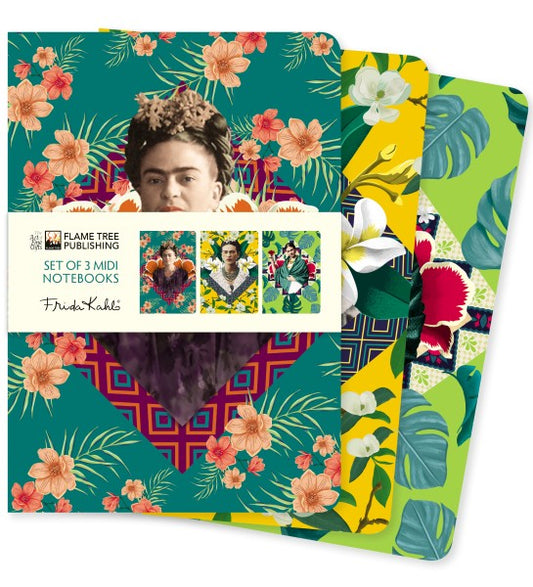 Frida Kahlo, Set mit 3 Midi Notizheften