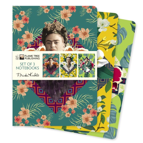 Frida Kahlo, Set mit 3 Notizheften A5