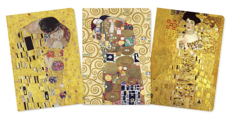 Gustav Klimt, Set mit 3 Notizheften A5