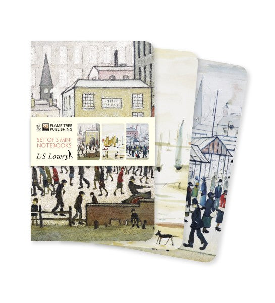 L.S. Lowry, Set mit 3 Mini Notizheften