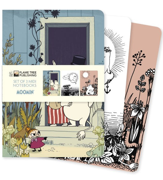 Tove Jansson, Set mit 3 Midi Notizheften, Moomin