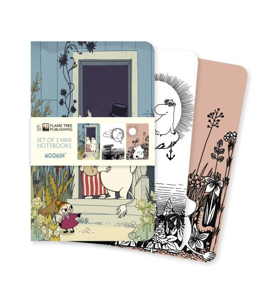 Tove Jansson, Set mit 3 Mini Notizheften, Moomin