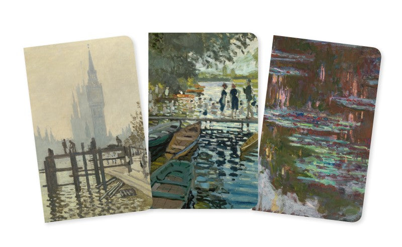 Claude Monet, Set mit 3 Midi Notizheften