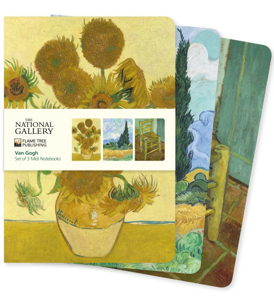 Vincent van Gogh, Set mit 3 Midi Notizheften