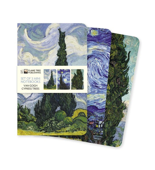 Vincent van Gogh, Set mit 3 Mini Notizheften