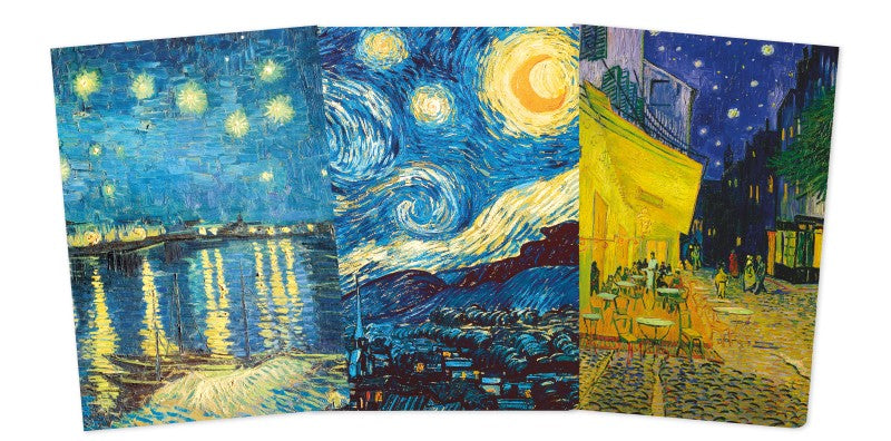 Vincent van Gogh, Set mit 3 Midi Notizheften