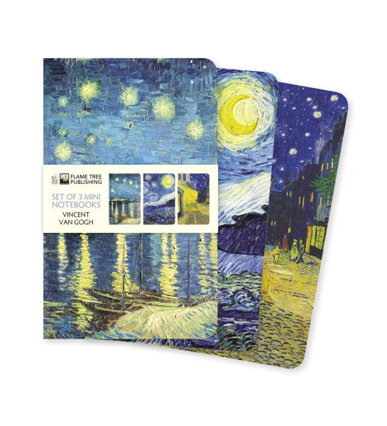 Vincent van Gogh, Set mit 3 Mini Notizheften