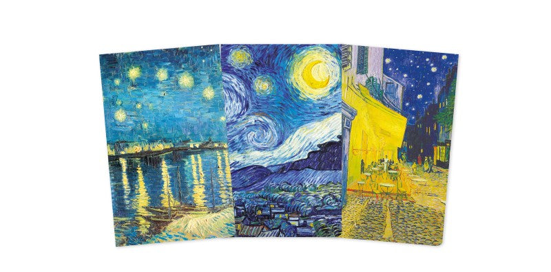 Vincent van Gogh, Set mit 3 Mini Notizheften