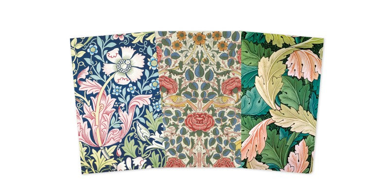 William Morris, Set mit 3 Mini Notizheften